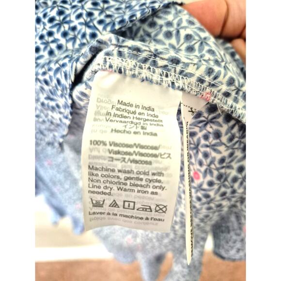 J Crew Mercantile Dress Size S Floral Midi Hi Low Trad Wife Prairie Boho NWT - Picture 7 of 9